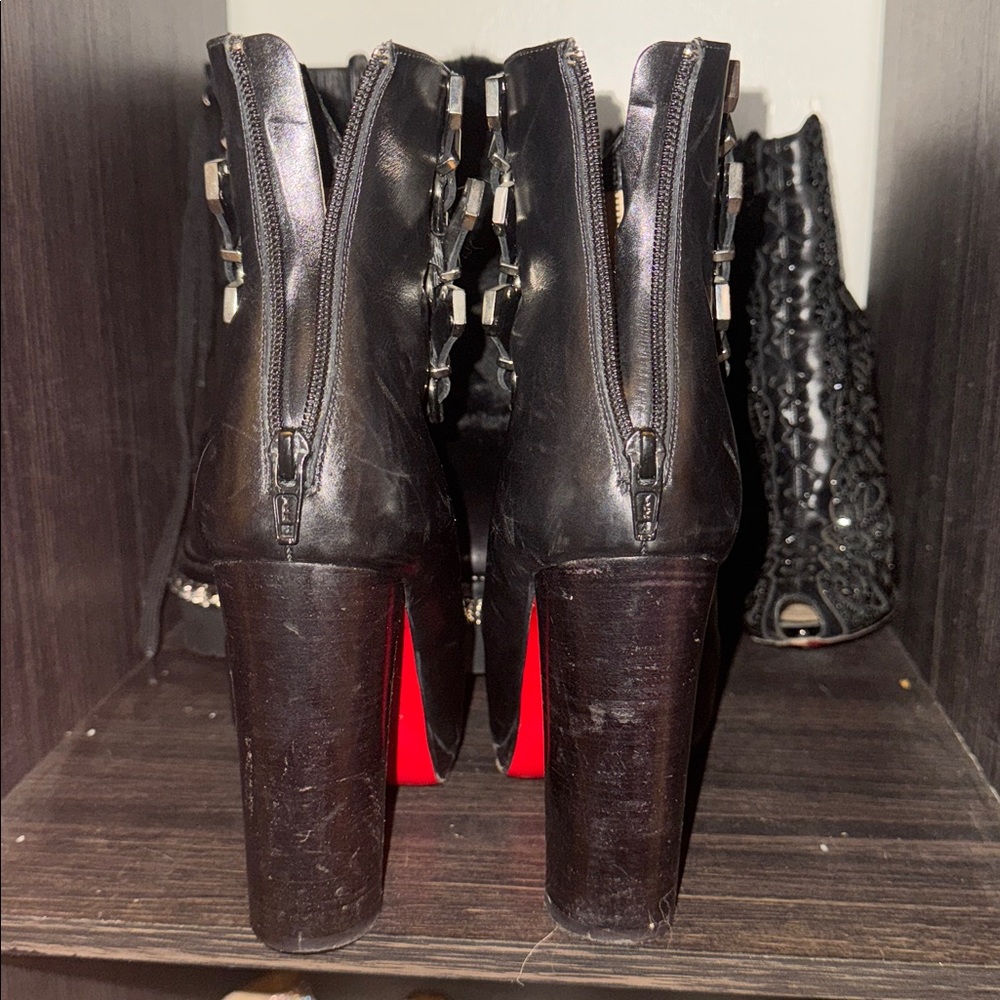 christian louboutin troop 120 buckled booties - Picture 6 of 7
